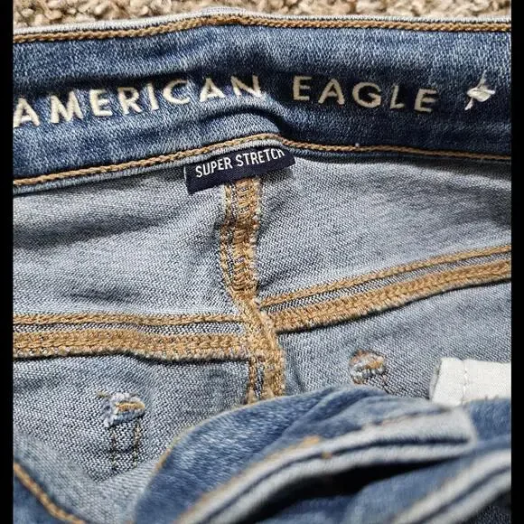 American Eagle Jeans Womens Size 0 Regular Super Stretch - Picture 4 of 9